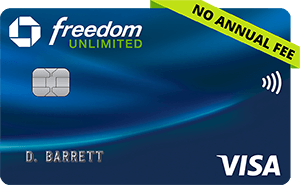 Chase Freedom Unlimited® card art